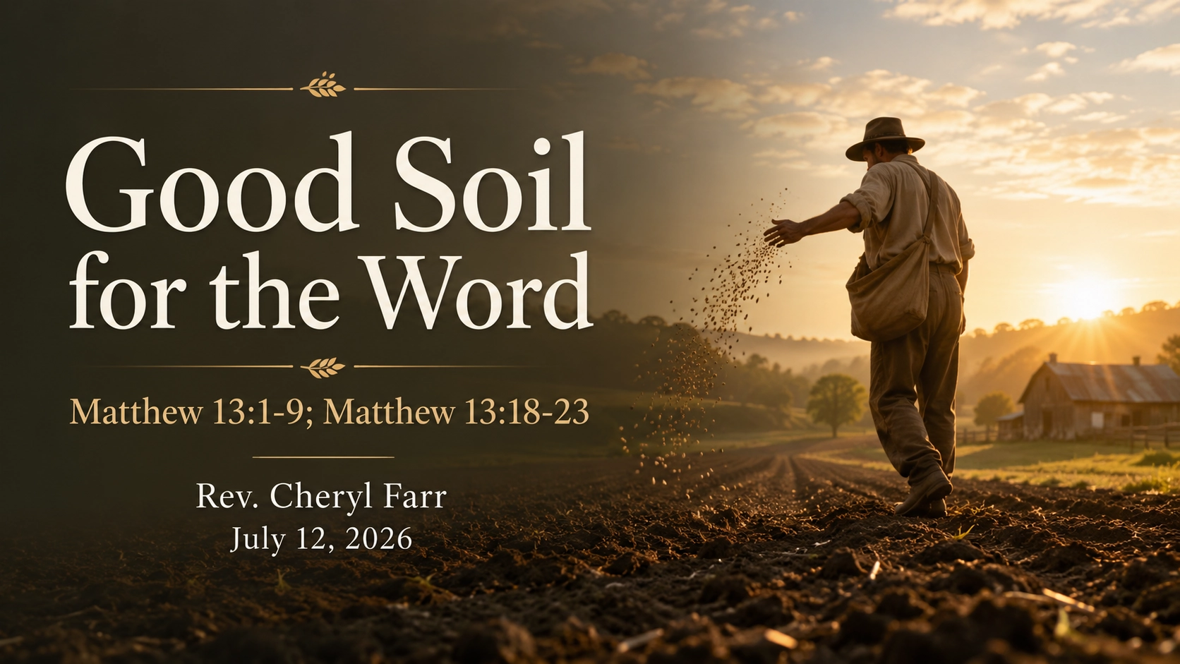 Good Soil for the Word title slide