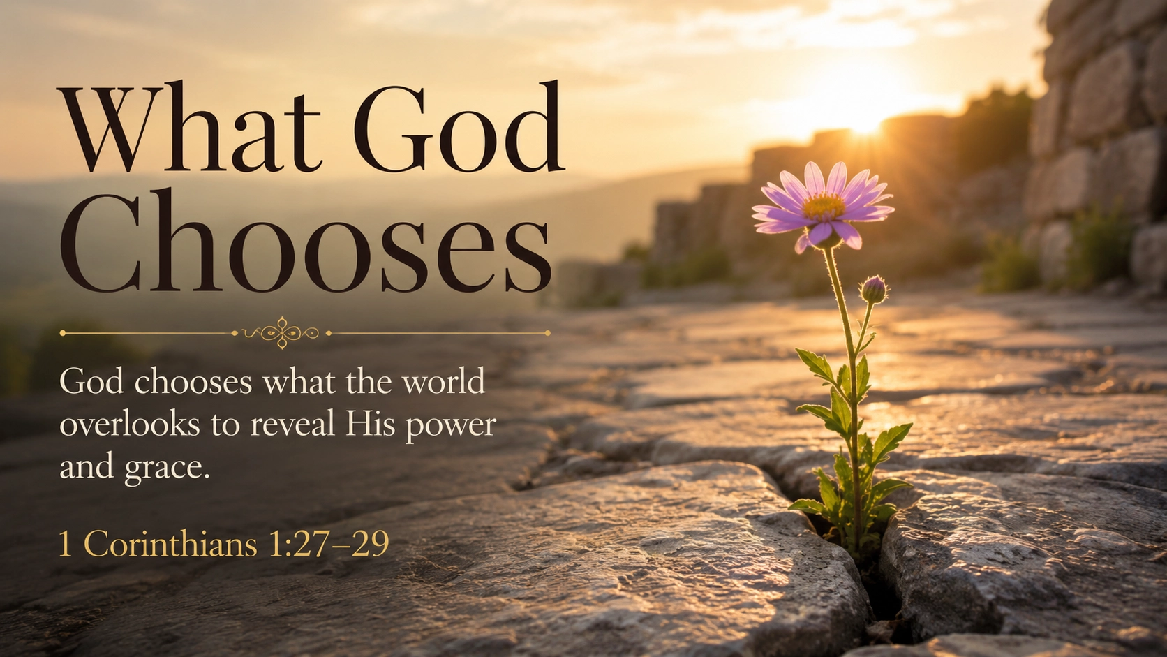 What God Chooses